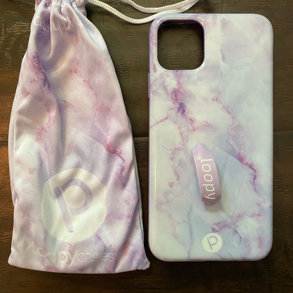 Loopy case •purple marble•